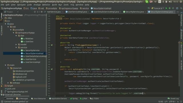 Spring Security + База Данных. Регистрация и авторизация . смотреть онлайн