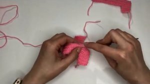 Вязаная крючком буква Ц русского алфавита. Вязаный алфавит крючком. Бесплатный МК.