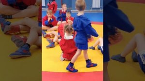 Самбо Дети. Тренировка в младшей группе,с 5 до 7 лет. Милана.Sambo Kids. Sambo training