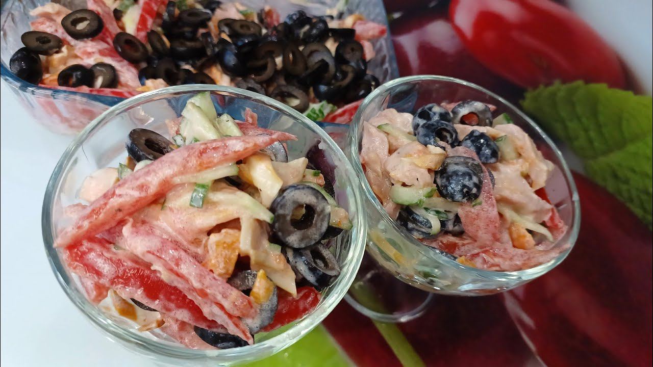 Салат "Колдунья". Самый пикантный, на мой взгляд, салатик. Вкусный, оригинальный и интересный! смотреть онлайн