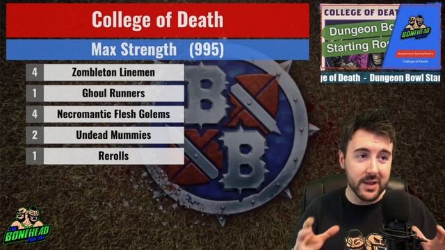 College of Death - Dungeon Bowl Starting Rosters (Bonehead Podcast) смотреть онлайн