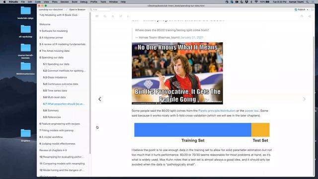 Tidy Modeling with R Book Club Chapter 5: Spending our data (2021-02-02) (tmwr01) смотреть онлайн