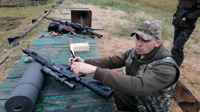 Сайга 308-1 исп 46, стрельба по 