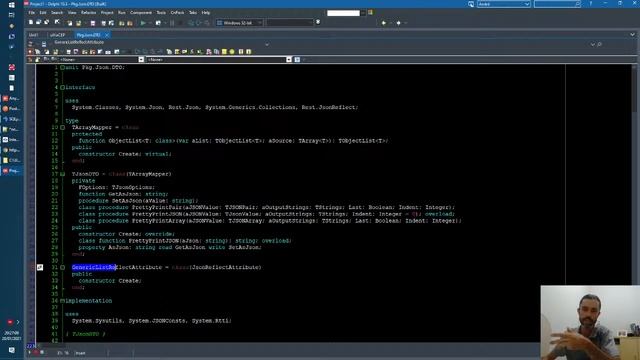 Gerando classes automáticas a partir de um JSON - Delphi смотреть онлайн