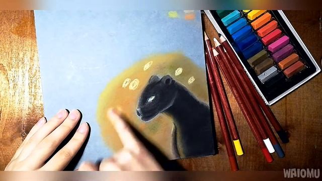 Пантера ? Пастельные карандаши ? Speedpaint смотреть онлайн
