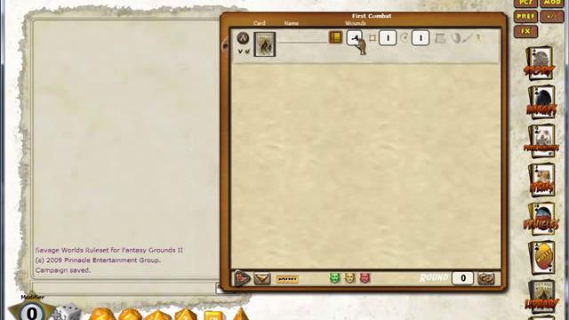 Fantasy Grounds and Savage Worlds Tutorial - Combat Tracker Part 1 смотреть онлайн