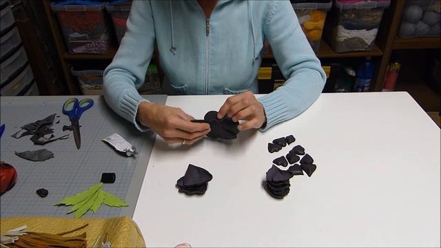 Роза из кожи . МК . Rose Aus Leder. Rose Of Leather.