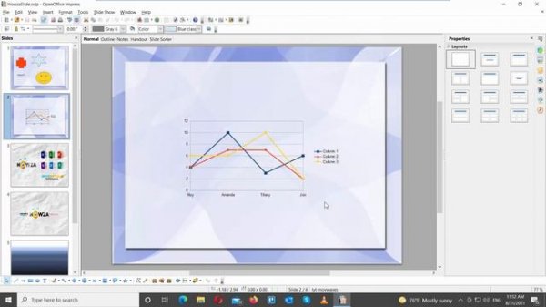 How to Save Presentation Slide as Picture in Open Office