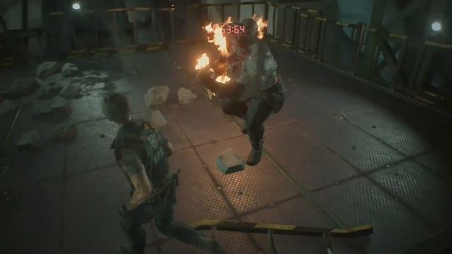 Resident Evil 2 Remake Super Tyrant Final Boss Fight (Only knife surviving) Hardcore, No Damage смотреть онлайн