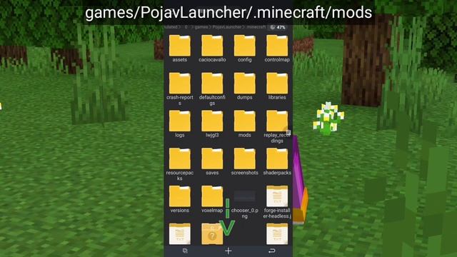 Как играть Forge с Optifine в PojavLauncher на смартфоне смотреть онлайн
