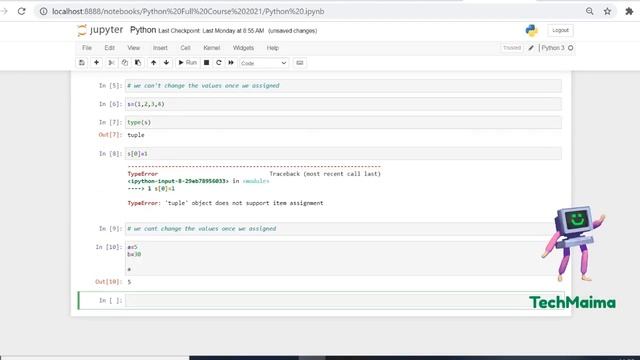 Python Data Types | Mutable VS Immutable Data types in Tamil | Techmaima смотреть онлайн