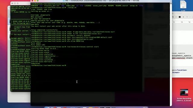 Install and Configure OSSEC sever & OSSEC agent int ubuntu and centos смотреть онлайн