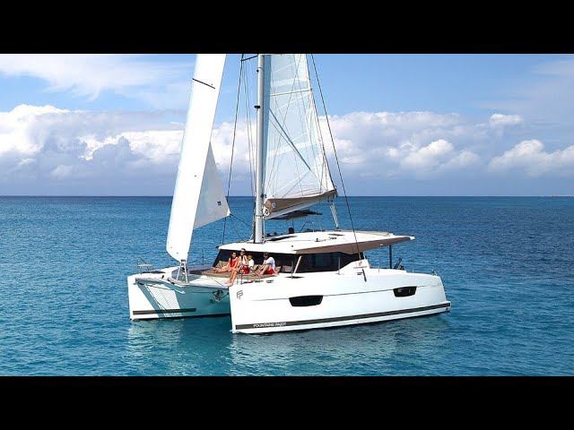 Fountaine-Pajot 40. Лучший КАТАМАРАН. Обзор катамарана для Чартера. Аренда катамарана в Турции. смотреть онлайн