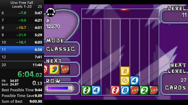 Uno Free Fall Level 1-20 in 11:17 смотреть онлайн