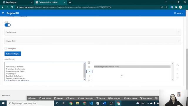 Projeto RH - Oracle APEX - List Manager e Shuttle смотреть онлайн