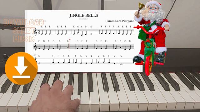 jingle bells piano letters смотреть онлайн