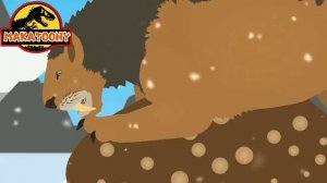 Cenozoic Cartoons: Cenozoic Battles - Smilodon vs Glyptodon (Stick nodes+FlipaClip)