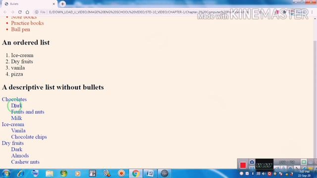 STD-10 Computer Chapter-4 List and Table Handling in HTML Part-1 Bharat Sir смотреть онлайн