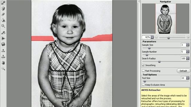 AKVIS Retoucher: Repairing An Old Portrait смотреть онлайн