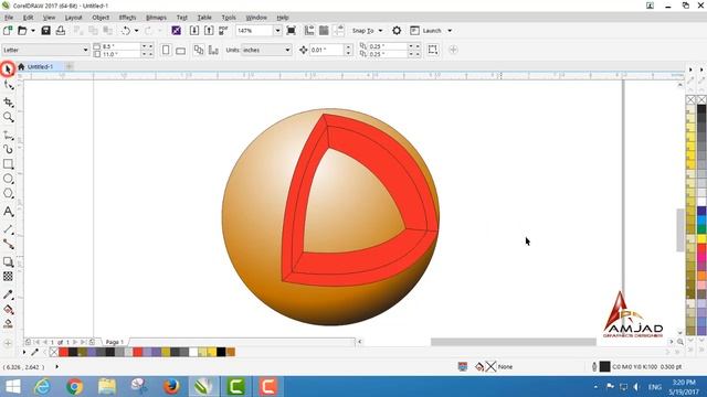 Create Logo # 10 in Corel Draw Graphics Suite 2017 tutorial by, Amjad Graphics Designer смотреть онлайн