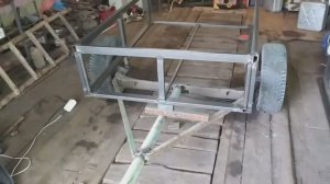 Телега САМОСВАЛ на мотоблок своими руками