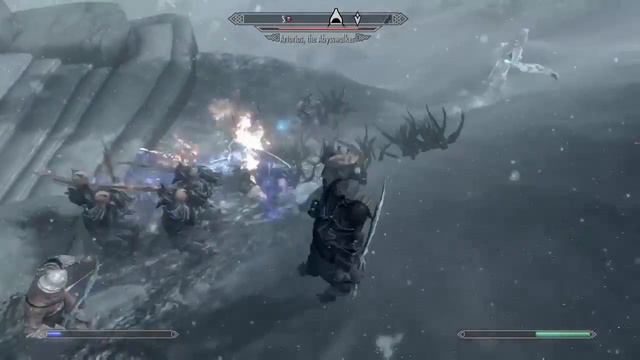 Skyrim SE : ME ,Teldyrn Sero, Dremora Army VS Artorias The Abysswalker. смотреть онлайн