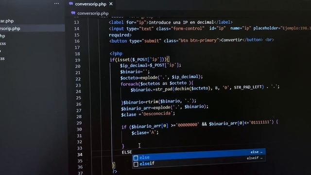 Cómo convertir ip decimal a binario y establecer su clase en php смотреть онлайн