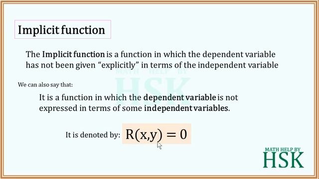 what are explicit and implicit functions смотреть онлайн