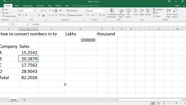 convert number into lakhs or thousand in excel смотреть онлайн