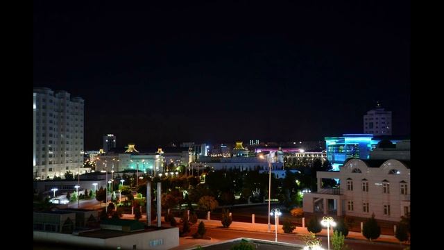 From dusk till dawn. Ashgabat: view from a window смотреть онлайн