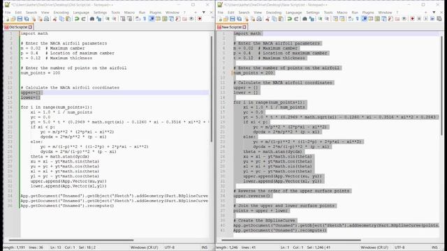 ? Enhancing NACA Airfoil Generation with a new Python Script, Reversing Arrays ♻️ & Joining Points смотреть онлайн