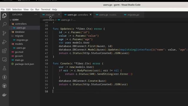 Golang Fiber tutorial 7 - Insert record, Post Method, BodyParse, GORM,MySQL смотреть онлайн