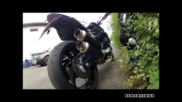 Suzuki GSR 750 Acceleration And Exhaust Sound Compilation