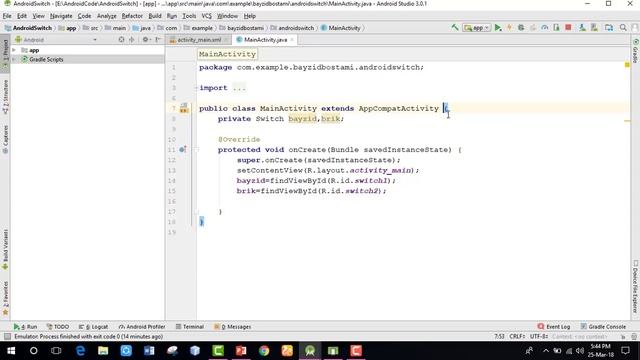 android switch button example смотреть онлайн