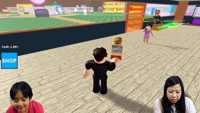 Ryan OWNS McDonalds in Roblox Food Tycoon Let's Play with Ryan's Mommy!! смотреть онлайн