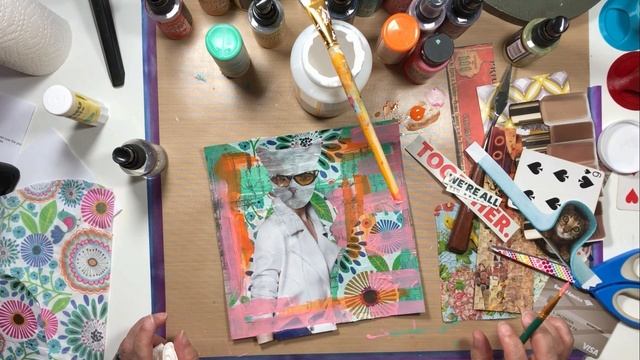 Magazine Collage Process Walkthrough - Simple Art Supplies смотреть онлайн