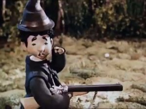 Веселые охотники Карандаш и Клякса. Советский кукольный мультфильм.