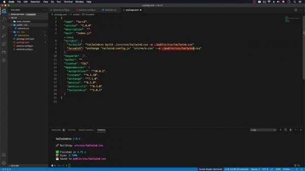 Tailwind CSS v2.0 | Setup and Install