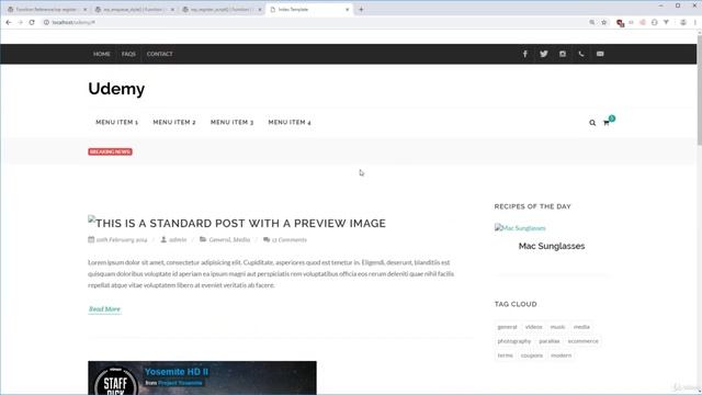 08.Loading styles and scripts with enqueues смотреть онлайн