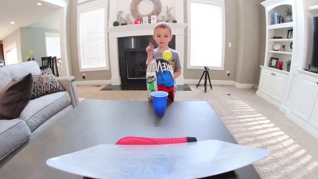 FATHER SON PING PONG TRICK SHOTS! смотреть онлайн