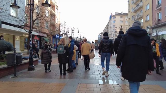 POV Walk: Vitosha Boulevard - National Palace (Sofia, Bulgaria) ?? смотреть онлайн