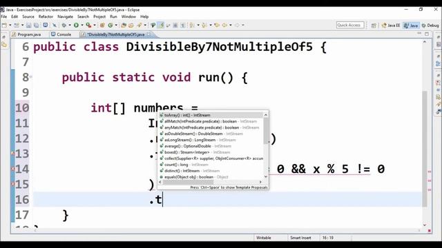 divisible by 7 not multiple of 5 in java смотреть онлайн