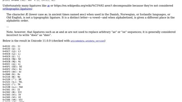 Double Latin letters in Unicode (ligatures) (4 Solutions!!) смотреть онлайн