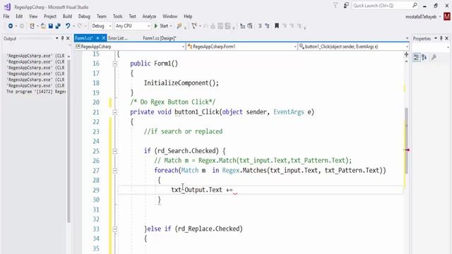 C# Project 1 : Regular Expression App смотреть онлайн