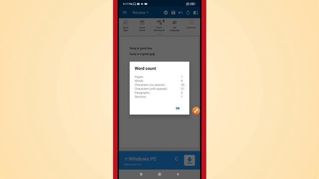 How to Count total words,characters, paragraphs in Word document File in OfficeSuite App смотреть онлайн