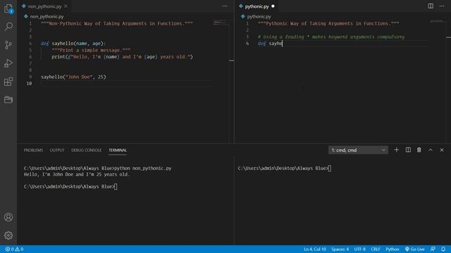 Python: How to use Keyword Arguments in a function in a Pythonic Way смотреть онлайн