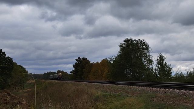 ДИЗЕЛЬ ПОЕЗД ДДБ1 НА ЛУЧЁСЕ, СООБЩЕНИЕМ ЗАОЛЬША-ВИТЕБСК смотреть онлайн