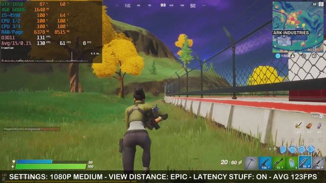 Fortnite Gameplay 1080p Med | i5-4590 / 16GB DDR3 / GTX1650 4GB GDDR6 смотреть онлайн