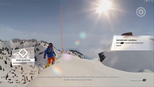 Steep Game-Play... The start of a failed steep video... смотреть онлайн