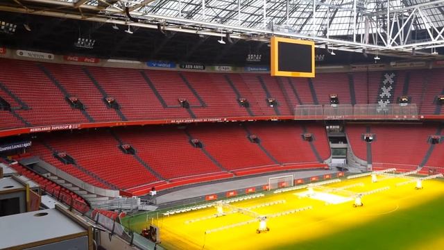Press box view of Johan Cruyff Arena, Amsterdam смотреть онлайн